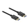 Delock - Kabel DisplayPort - DisplayPort (M) do DisplayPort (M) - DisplayPort 2.0 - 1 m - podpora 10K60Hz (10240x4320) - černá