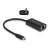Delock - Síťový adaptér - Thunderbolt 3 - Gigabit Ethernet x 1 - černá