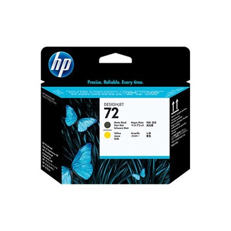 HP 72 Black matte + Yellow DJ Printhead, C9384A