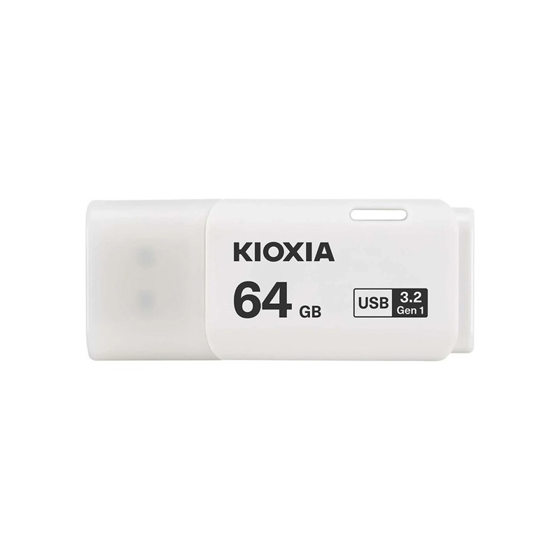 Kioxia USB flash disk, USB 3.0, 64GB, Hayabusa U301, Hayabusa U301, bílý, LU301W064GG4