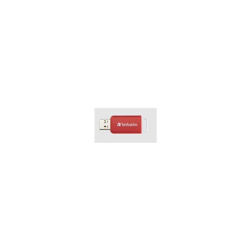 VERBATIM Flash Disk 16GB DataBar USB 2.0 Drive, červená