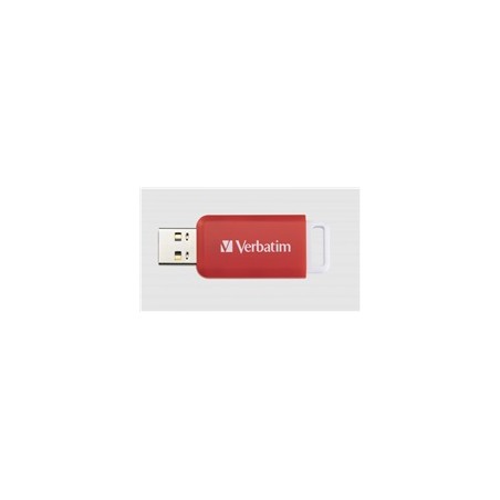VERBATIM Flash Disk 16GB DataBar USB 2.0 Drive, červená