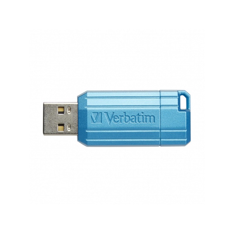 Verbatim USB flash disk, USB 2.0, 128GB, Store,N,Go PinStripe, modrý, 49461, pro archivaci dat