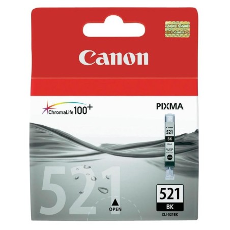 Canon CARTRIDGE CLI-521BK černá pro MP-980, PIXMA iP3600,4600,4700, MP540,550,560, MP620,630,640,MP980,MX860 (665 str.)