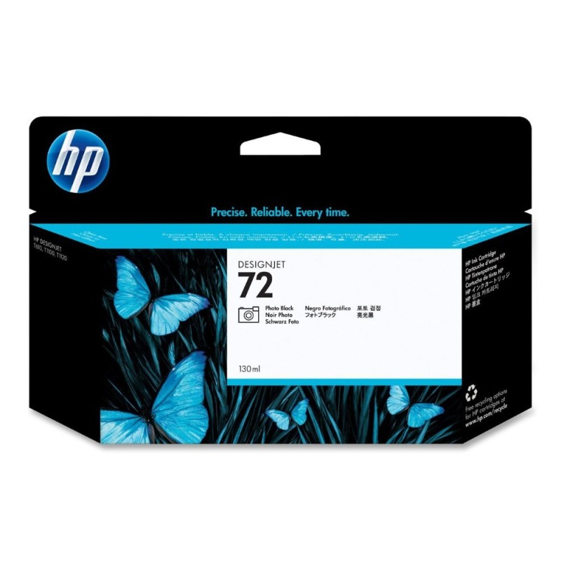 HP 72 Black photografic DJ Ink Cart, 130 ml, C9370A