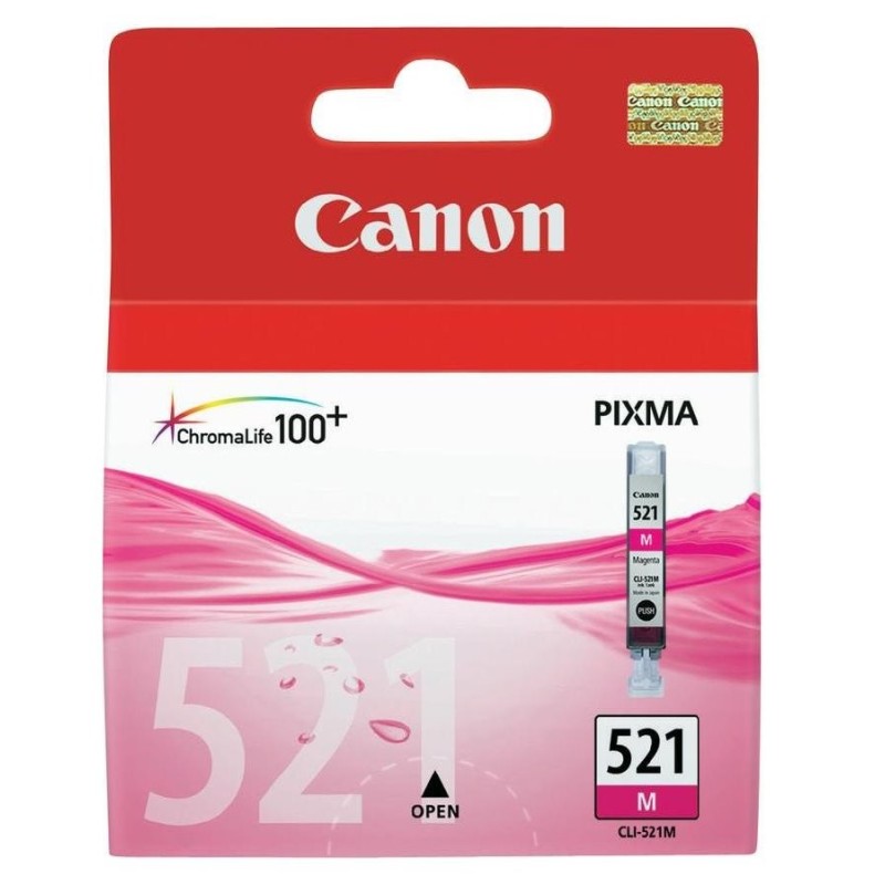 Canon originální ink CLI-521 M, 2935B001, magenta, 470str., 9ml