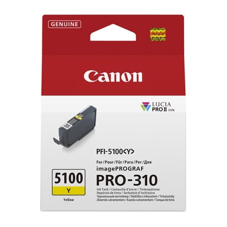 Canon CARTRIDGE PFI-5100Y Yellow cartridge pro ImagePROGRAF PRO-310