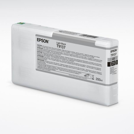 Epson originální ink C13T913700, light black, 200ml