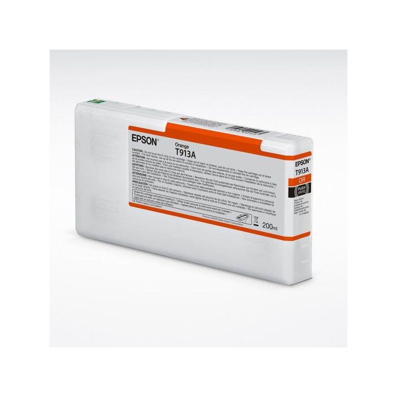 Epson originální ink C13T913A00, orange, 200ml