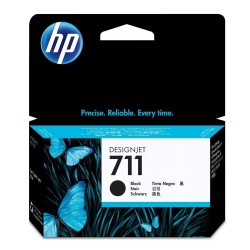 HP 711 Black DJ Ink Cart, 38 ml, CZ129A