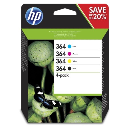 HP originální ink N9J73AE, HP 364 Combo pack, CMYK, 4-pack + paper