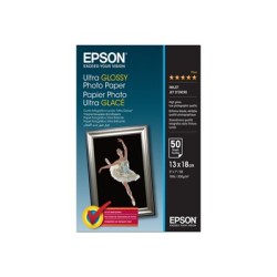 Epson Ultra Glossy Photo Paper, C13S041944BH, foto papír, lesklý, bílý, R200, R300, R800, RX425, RX500, 13x18cm, 5x7", 300