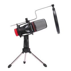 C-TECH stolní mikrofon MIC-02, 3,5" stereo jack, 2.5m