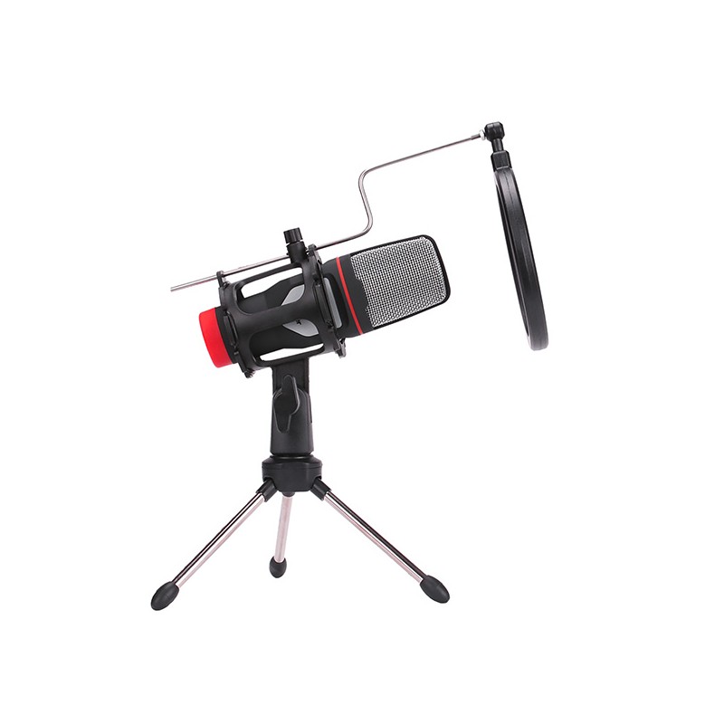 C-TECH stolní mikrofon MIC-02, 3,5" stereo jack, 2.5m