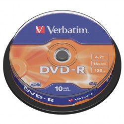 VERBATIM DVD-R(10-Pack)Spindle/General Retail/16x/4.7GB