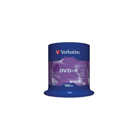 VERBATIM DVD+R(100-Pack)Spindle/General Retail/16x/4.7GB