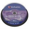 VERBATIM DVD+R(10-pack) Double layer/8x/8.5GB/spindle