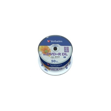 VERBATIM DVD+R Double Layer 8.5GB 8X 50 Pack Spindle
