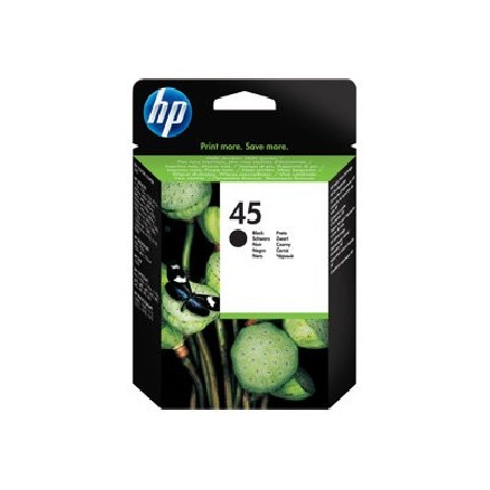 HP 45 Black Ink Cart, 42 ml, 51645AE (930 pages)