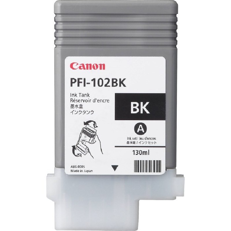 CANON INK PFI-102 BLACK iPF-500, 600, 700