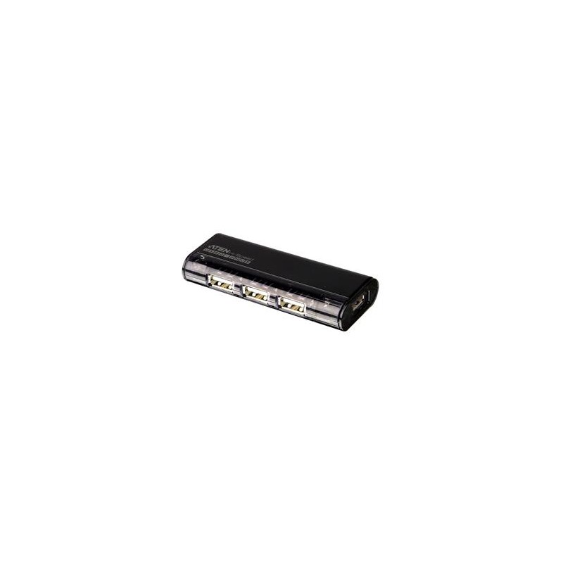 ATEN USB 2.0 HUB 4-portový bez napájení magnetický - černý