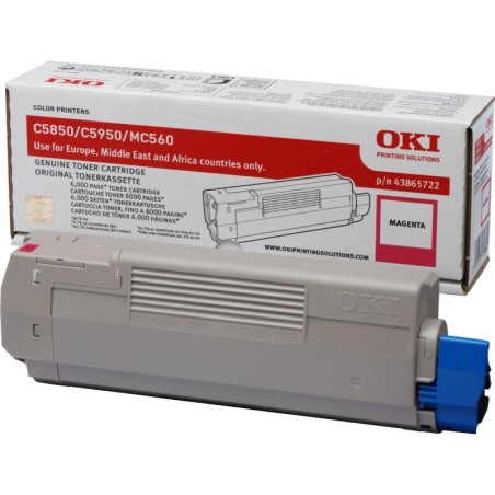 Oki Toner Magenta do C5850/C5950/MC560 (6 000 stránek)