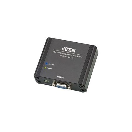 ATEN Konvertor VGA na HDMI rozhraní s audiem až 1080P, stereo