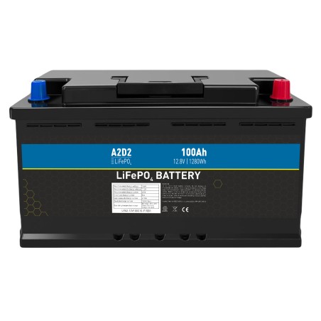 A2D2 baterie LiFePO4 12,8V 100Ah F15 Car Battery Case (REPT cells)