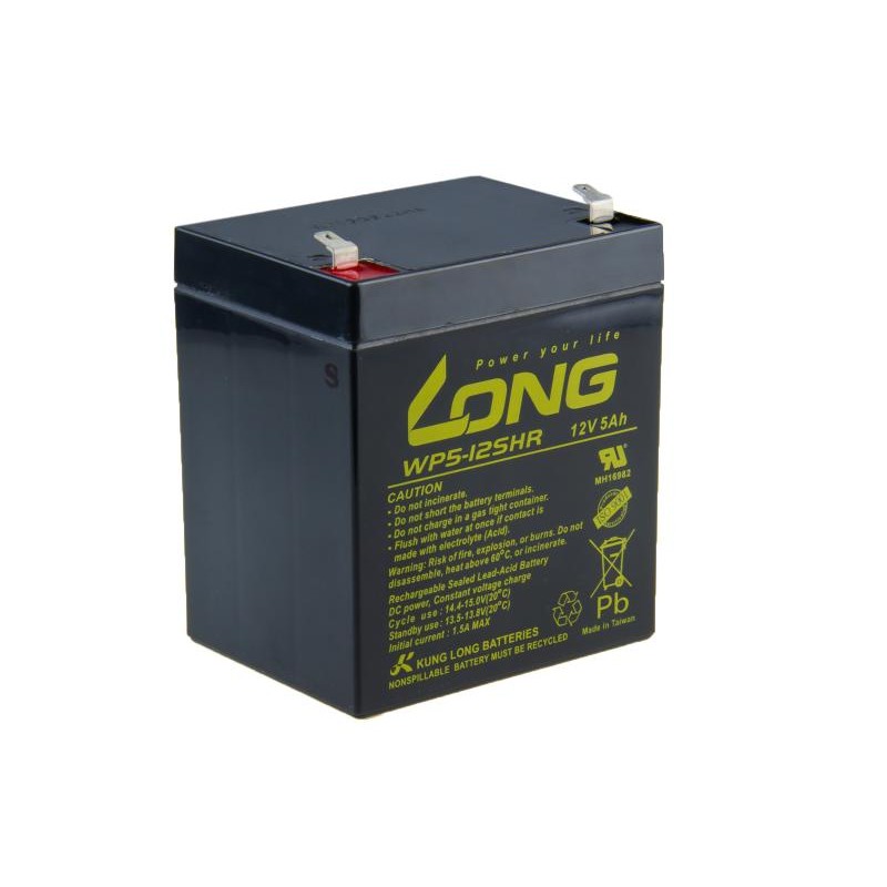 LONG baterie 12V 5Ah F1 HighRate (WP5-12SHR)