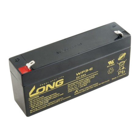 LONG baterie 6V 3Ah F1 (WP3-6)