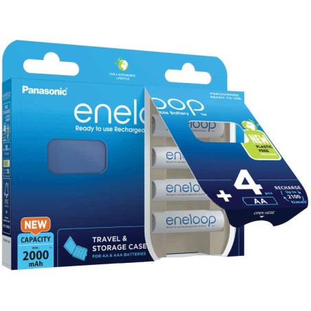 Nabíjecí baterie AA Panasonic Eneloop N 1900mAh Ni-MH 4ks Blistr + CASE