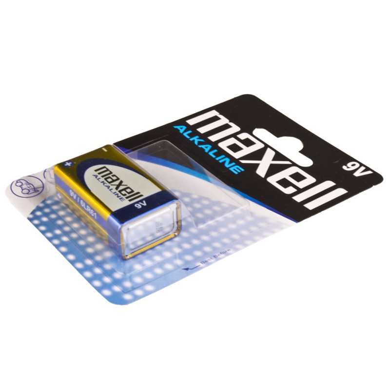 Nenabíjecí baterie 9V Maxell Alkaline 1ks Blistr