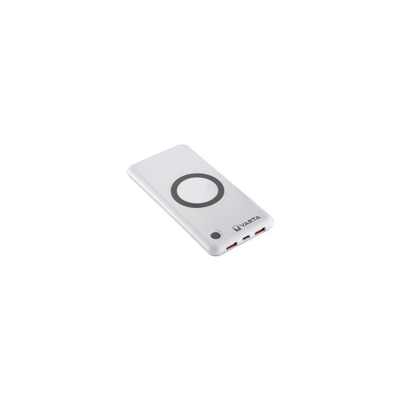 Powerbanka VARTA 57913 10000mAh USB-C PD vstup a výstup, bezdrátové nabíjení Qi