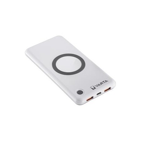 Powerbanka VARTA 57913 10000mAh USB-C PD vstup a výstup, bezdrátové nabíjení Qi