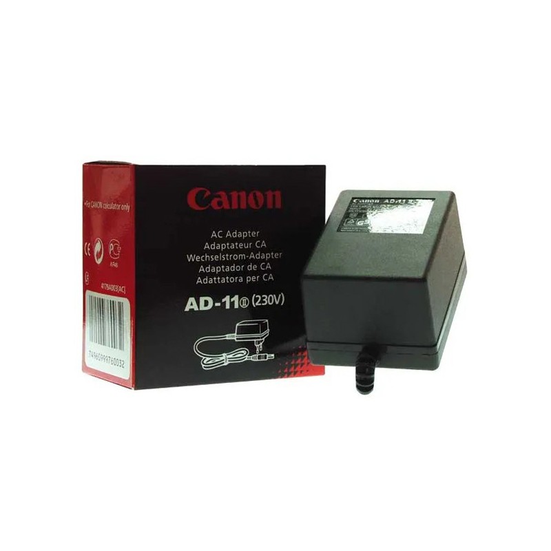 Síťový adaptér, AD-11 III EMEA, 220V (el.síť), 6V, 400mA, napájení kalkulaček, Canon, pro všechny typy kalkulaček CASIO HR