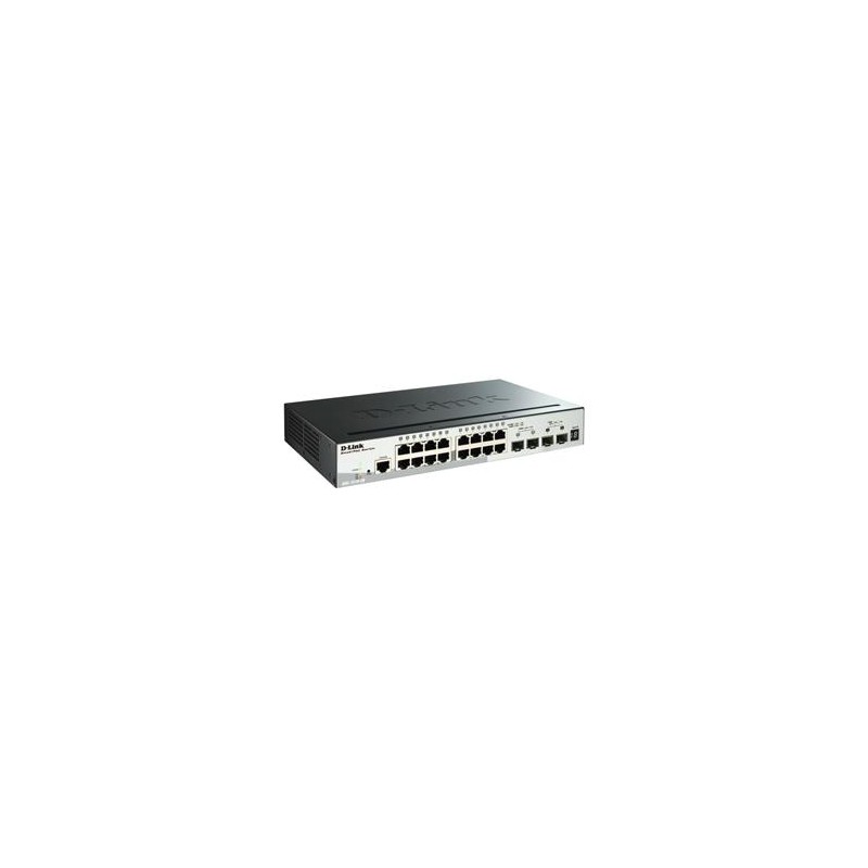D-Link DGS 1510-20 - Přepínač - L3 - inteligentní - 16 x 10/100/1000 + 2 x gigabitů SFP + 2 x 10 Gigabit SFP+ - desktop, Lze