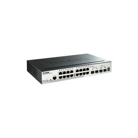 D-Link DGS 1510-20 - Přepínač - L3 - inteligentní - 16 x 10/100/1000 + 2 x gigabitů SFP + 2 x 10 Gigabit SFP+ - desktop, Lze