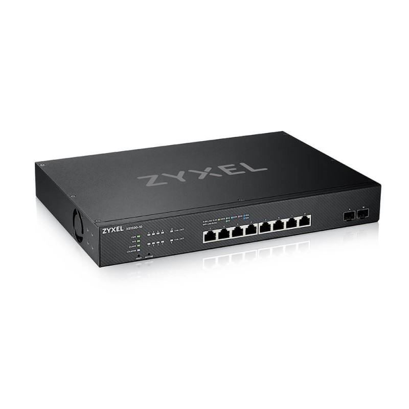 Zyxel XS1930-10 - Přepínač - inteligentní - 8 x 100/1000/2.5G/5G/10GBase-T + 2 x 10 Gigabit SFP+ - Lze montovat do rozvaděče