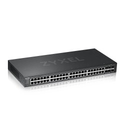 Zyxel GS2220-50 - Přepínač - řízený - 44 x 10/100/1000 + 4 x kombinace Gigabit SFP + 2 x gigabitů SFP - Lze montovat do