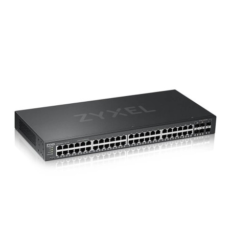 Zyxel GS2220-50 - Přepínač - řízený - 44 x 10/100/1000 + 4 x kombinace Gigabit SFP + 2 x gigabitů SFP - Lze montovat do