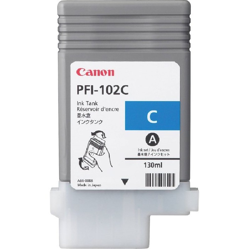CANON INK PFI-102 CYAN iPF-500, 600, 700