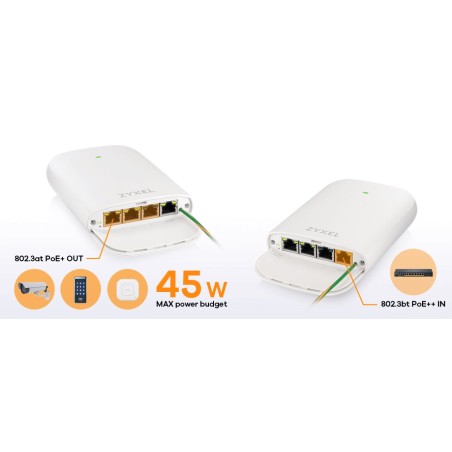 Zyxel PoE 12 - Dávkovač energie - 45 Watt - výstupní konektory: 4