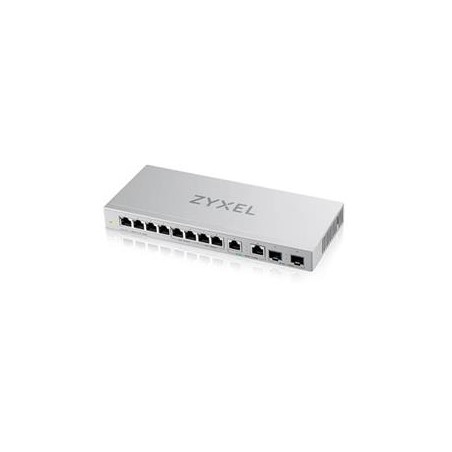 Zyxel XGS1010-12 - V2 - přepínač - řízený - 8 x 10/100/1000 + 2 x 100/1000/2.5G + 2 x 1 Gigabit / 10 Gigabit SFP+ (uplink)