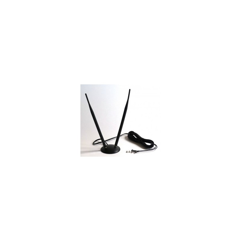 GSM/3G/LTE CRC9/TS9 dvojitá magnetická anténa 7dB, kabel 4m