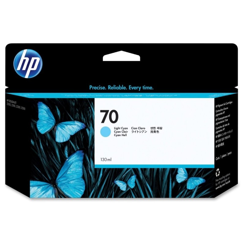 HP no 70 sv. azurová inkoustová kazeta, C9390A