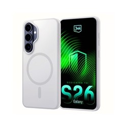 3mk ochranný kryt Smoke MagCase White pro Samsung Galaxy S26