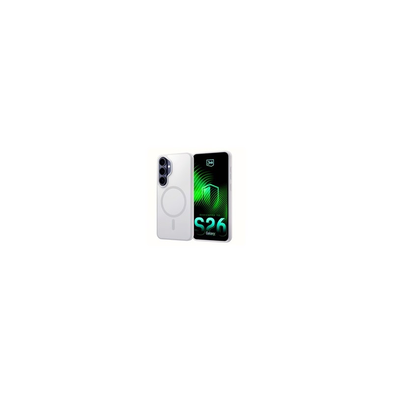 3mk ochranný kryt Smoke MagCase White pro Samsung Galaxy S26