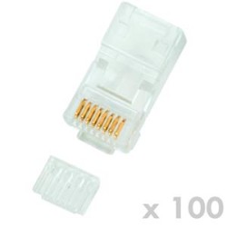 DATACOM Konektor RJ45 UTP 8p8c Cat6 drát 100ks 4130