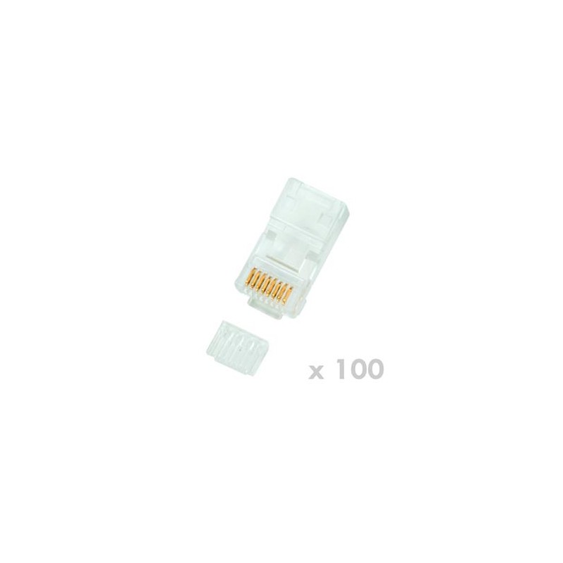 DATACOM Konektor RJ45 UTP 8p8c Cat6 drát 100ks 4130