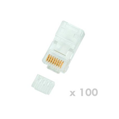 DATACOM Konektor RJ45 UTP 8p8c Cat6 drát 100ks 4130